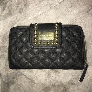 Betsey Johnson Black Wallet/Clutch
